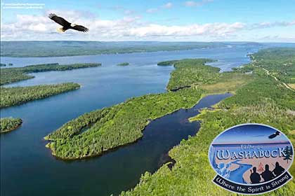 On the Bras d’Or Lake on Cape Breton Island