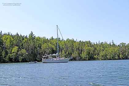 On the Bras d’Or Lake on Cape Breton Island