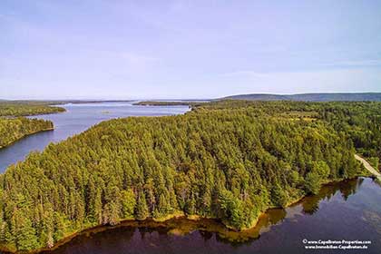 On the Bras d’Or Lake on Cape Breton Island