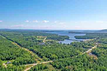 vacant land near Bras d’Or lake for sale on Cape Breton Island, Nova Scotia, Canada