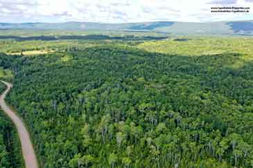 vacant land near Bras d’Or lake for sale on Cape Breton Island, Nova Scotia, Canada