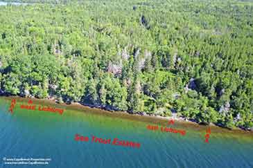 Sea Trout Estate - 20 acr Bras d'Or Lake property for sale on Cape Breton Island, Nova Scotia, Canada