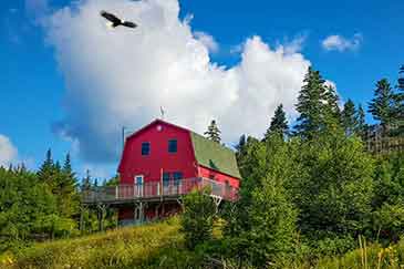 Red Ocean Cottage on 3.3 acres shorefront property for sale Cape Breton, Nova Scotia, Canada